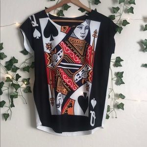 queen card shirt